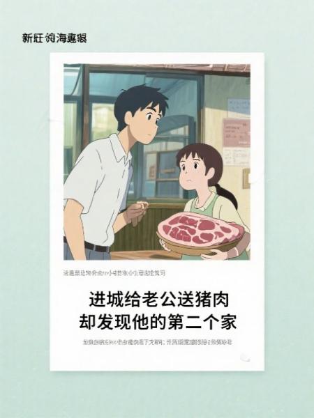 进城给老公送猪肉，却发现他的第二个家